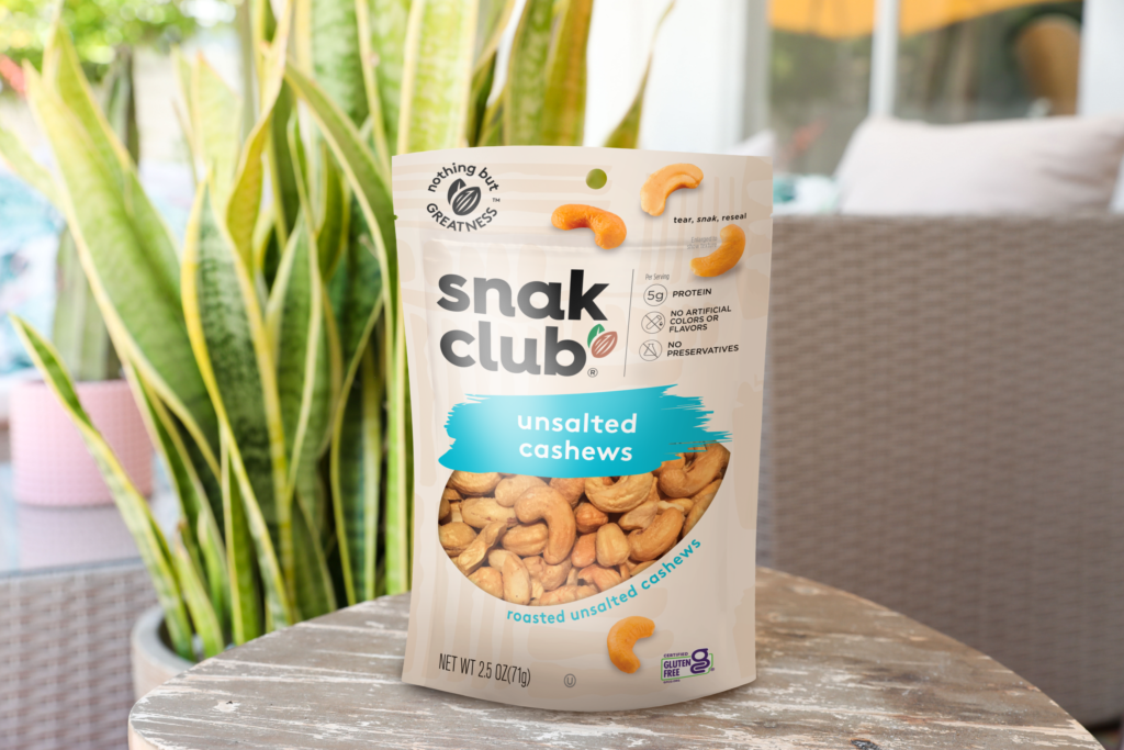Roasted Unsalted Cashews - Snak Club